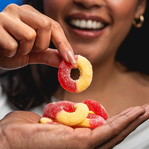 250 mg Delta-8 Gummies | Lab-Tested Delta-8 - Peach Rings / 1 pack ...