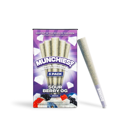 1g THCA Diamond Prerolls (5 Pack)