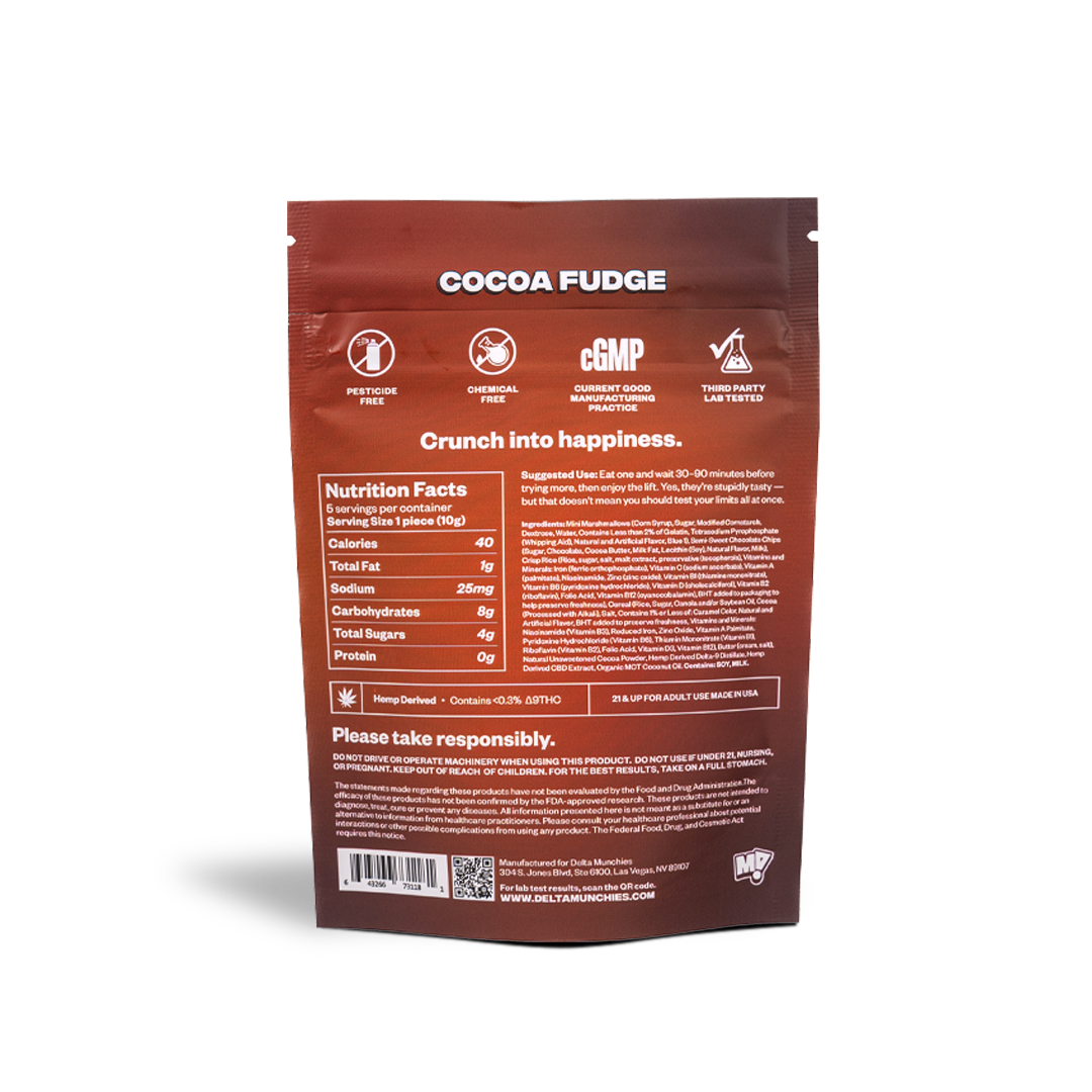 Cocoa Fudge - Cereal Crunchies THC + CBD