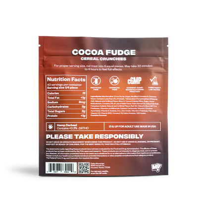 Cocoa Fudge - Cereal Crunchies THC + CBD