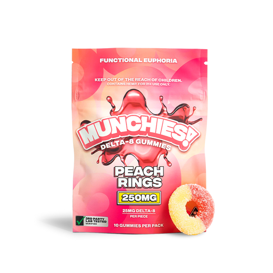 Peach Rings - Delta 8 Gummies