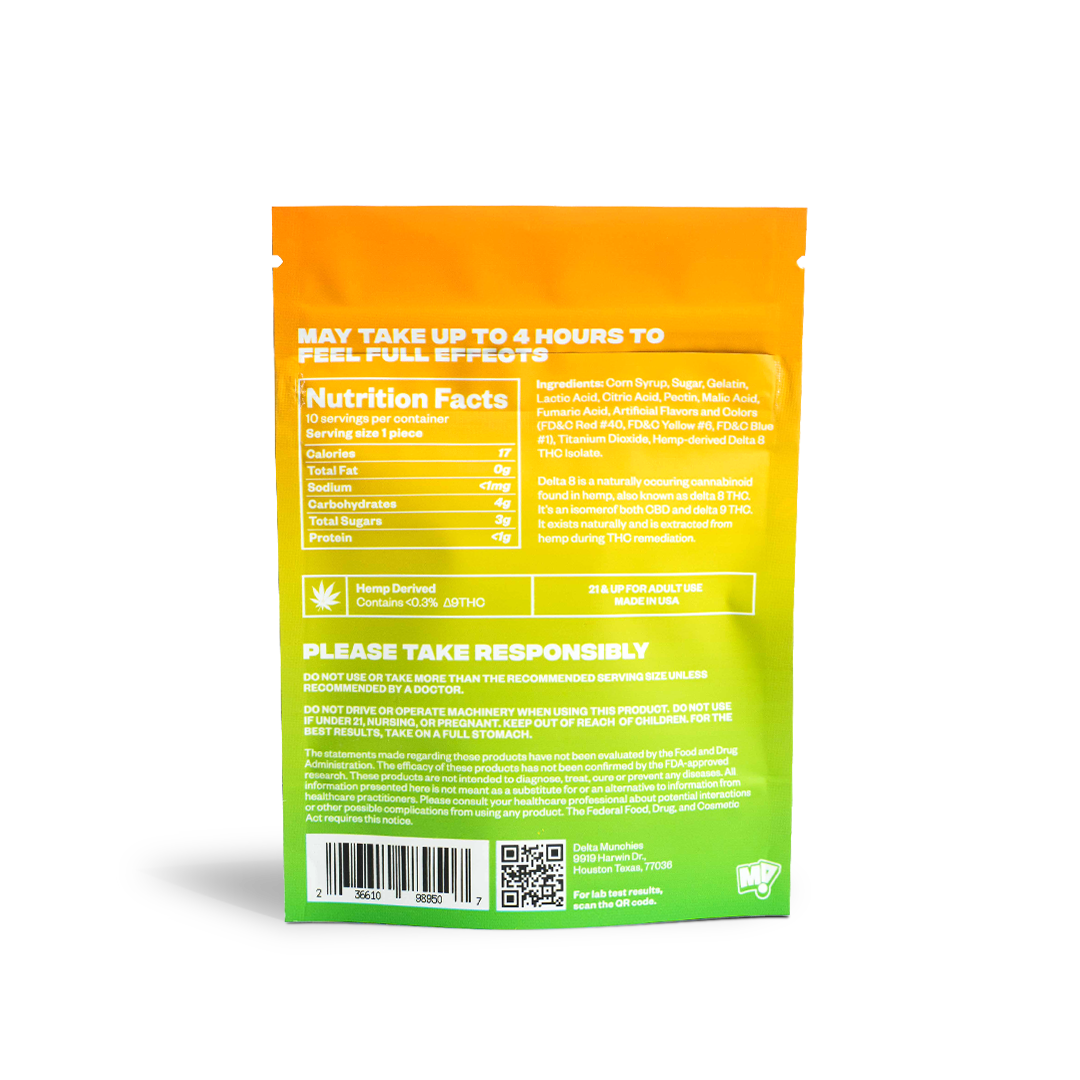 250mg Delta 8 THC Gummies