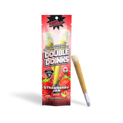Strawberry Jam - Double Doinks THCA Prerolls (2-Pack)