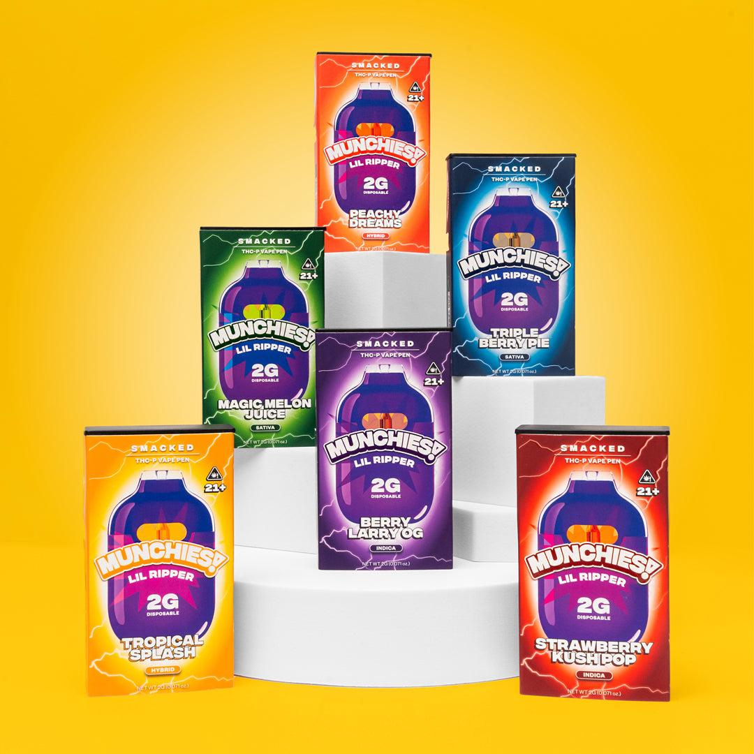 2g Lil Ripper THCP Smacked Vape Family Pack | 100% Federally Compliant | Third-Party Lab-Tested | Flavorful Terpenes - | Munchies! 2g Lil Ripper THCP Smacked Vape Family Pack | 100% Federally Compliant | Third-Party Lab-Tested | Flavorful Terpenes - | Munchies!