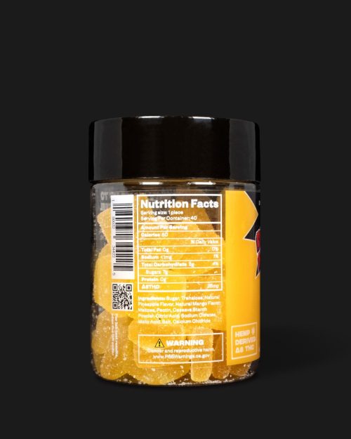 Tropical Punch Delta 8 THC Gummies Nutritional Facts