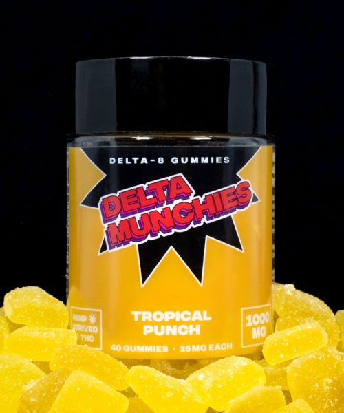 Delta Munchies Tropical Punch Delta 8 THC Gummies
