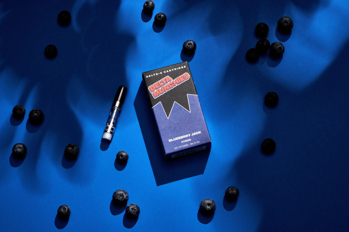 Delta Munchies Blue berry jack delta 8 cartridge with blue berries
