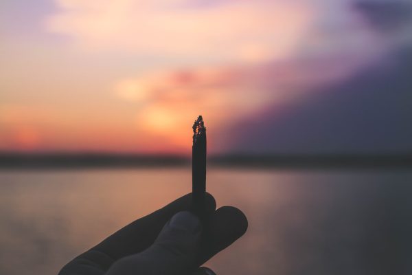 joint in the sunset