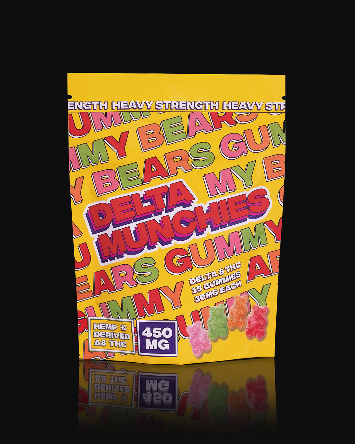 Delta Munchies 450mg Delta 8 THC Gummies Gummy Bears