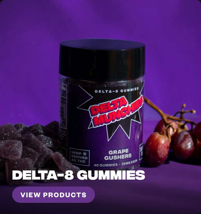 Delta 8 gummies grape gushers shop button