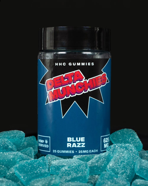 Delta Munchies Blue Razz HHC Gummies 625mg gummies