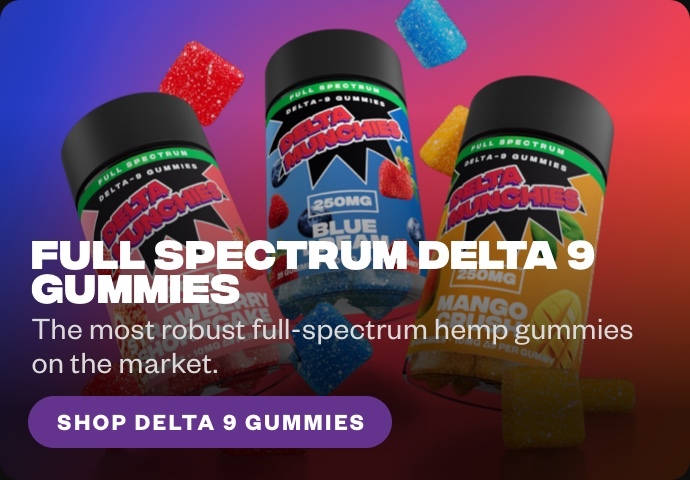 Delta Munchies Full sepctrum delta 9 thc gummies
