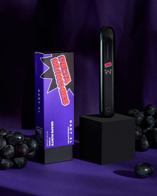 Delta Munchies 2 gram dart xl delta 8 disposable vape grape runtz product image