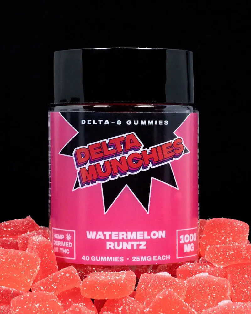 Delta Munchies 1000mg Delta 8 Gummies watermelon runtz
