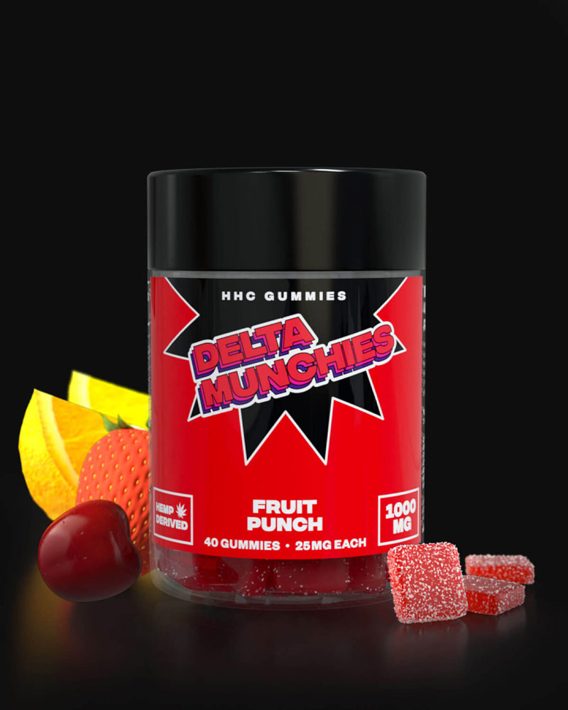 Delta Munchies 1000mg Gummies Fruit Punch
