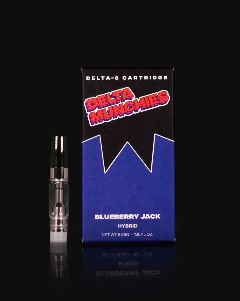 Delta Munchies 1 gram delta 8 thc cart blueberry jack