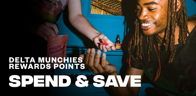 Delta Munchies rewards points. learn more on how you can spend and save.