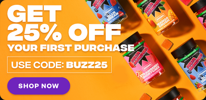 Get 25% off your first purchase. Use code buzz25. shop now