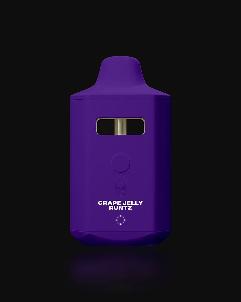 4 gram THC-P Vape Slushy Juice Grape Jelly Runtz back side