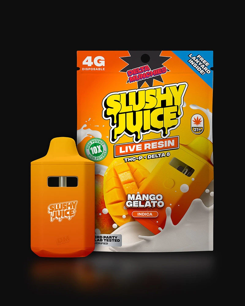 4 gram THC-P Vape Slushy Juice Mango Gelato