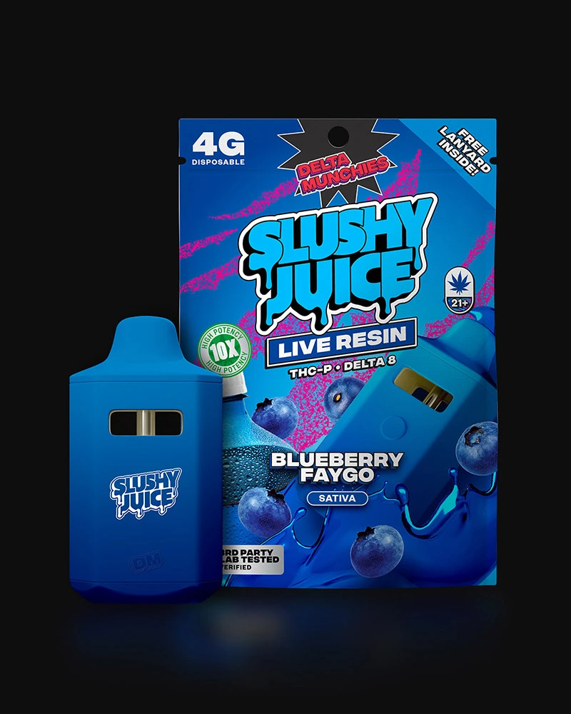 Delta Munchies Blueberry Faygo Slushy Juice 4G THCP Vape