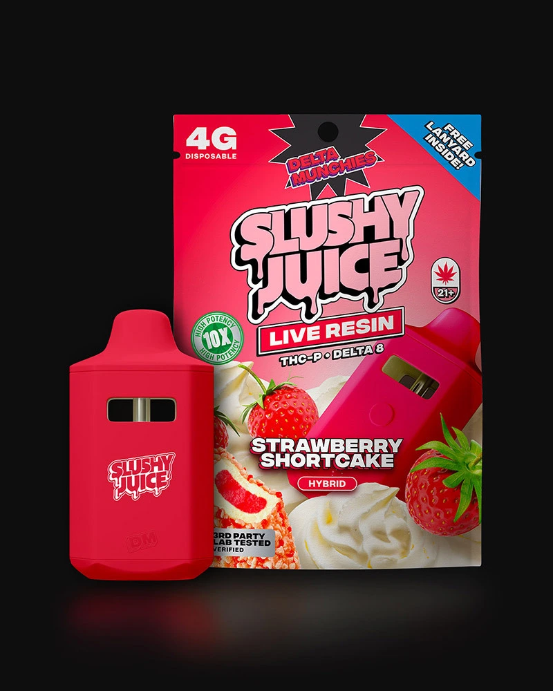 Delta Munchies Strawberry Shortcake Slushy THCP Juice Disposable Vape